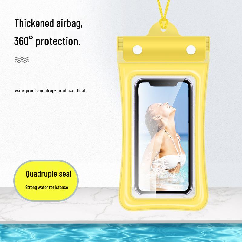 Водонепроницаемый чехол для смартфона из прозрачного ПВХ - Надувной, трехскладной дизайн с воздушной подушкой для защиты во время плавания на открытом воздухе