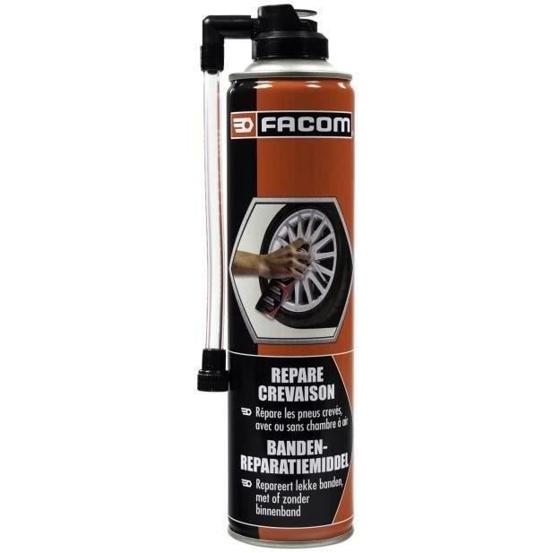 Répare crevaison 400ml - FACOM - sans démontage du pneu jusqu'a 195 mm avec ou sans chambre a air.