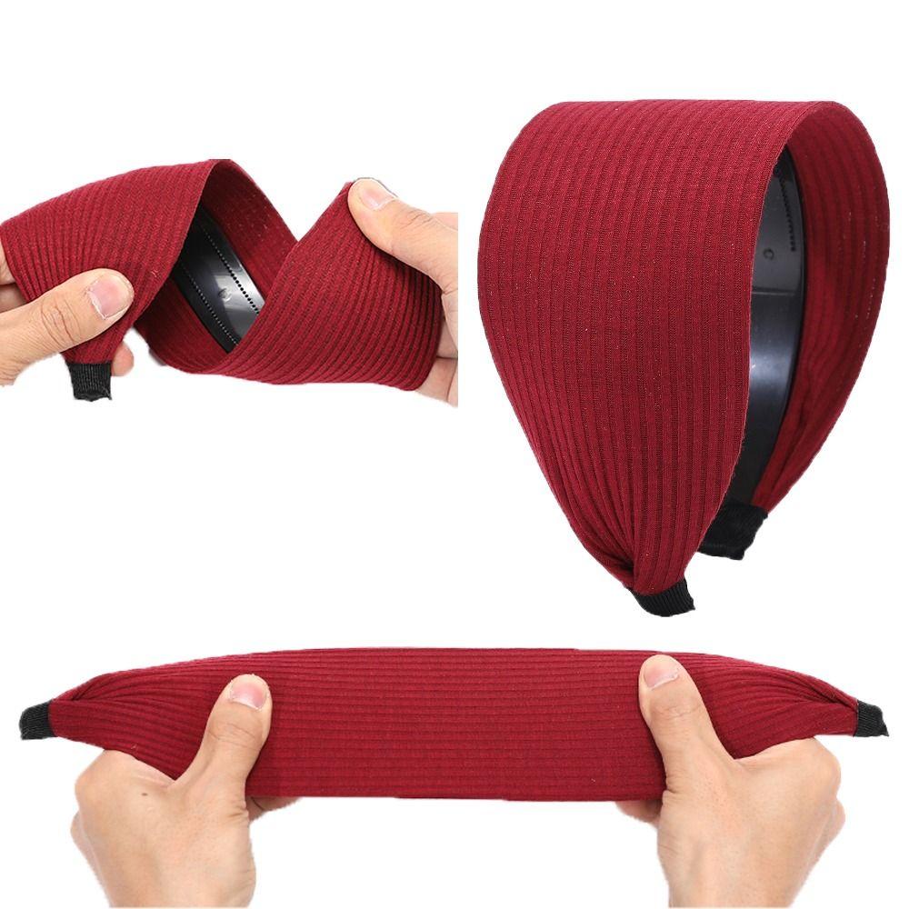 Повязка на голову для мытья лица, зубов, волос, Нескользящая повязка на голову для мамы, Корейский головной платок, Широкая боковая повязка на голову для женщин