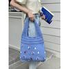 Vintage Knit Bag Large Capacity Tote Bag Woven Bag Handbag for Women