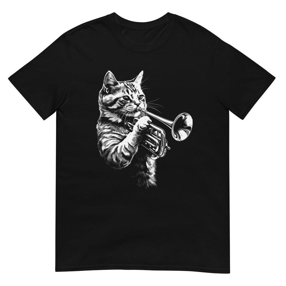 Cat Tshirt Jazz Band Tee Kitty Cats Lover Pet TShirt Unisex Design Unisex T-Shirt