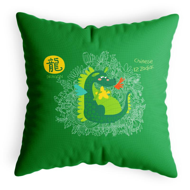 Двенадцать наволочек со знаками зодиака, в китайском стиле, национальный тренд, наволочки, офисные, для классной комнаты, прикроватные, наволочки для автомобиля