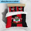 3pcs Fc Crest Design Printed Bedding Set Duvet Cover Closure Includes 1 Duvet Cover & 2 Pillowcases Bedding Sets Home Decor Gifts