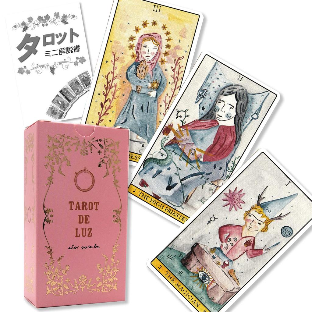 Tarot De La Luz Tarot Reading Japanese Instruction Manual Authentic Tarot 78 Cards Instructions, Included, Cards,