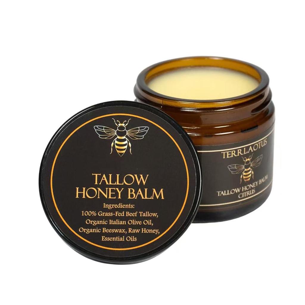 Увлажняющий и питательный медовый крем для кожи с говяжьим жиром с английской упаковкой