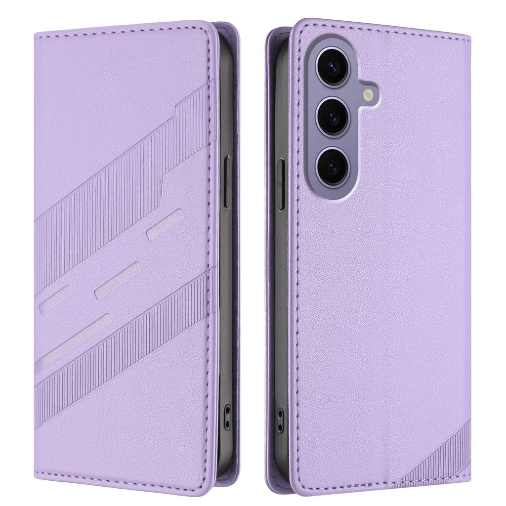 For Samsung Galaxy S24 Phone Cases Punk Style Imprinted Wallet Stand Leather Cover