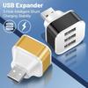 3-портовый USB-адаптер-удлинитель 3 в 1 USB 2.0 Многопортовый USB-разветвитель Концентратор Автомобильные электронные аксессуары