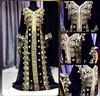 Farasha Dubai Long Moroccan Ramzan Dress Kaftan Wedding Georgette Black Abaya