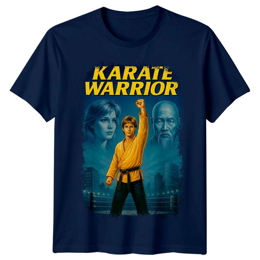 Karate Warrior 1987 Movie Poster Inspired Tshirt Retro 80s Tee