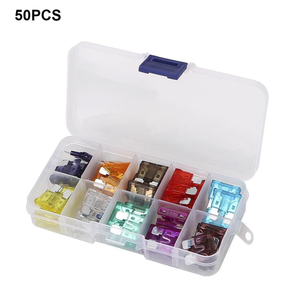 Car Truck Fuses Auto Blade Type Fuse Set Clip Assortment 2A 3A 5A 7.5A 10A 15A 20A 25A 30A 35A 40A Amp