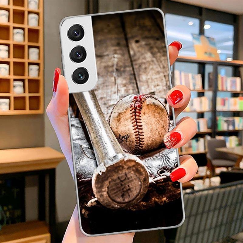 Baseball Sport Cover Phone Case For Samsung Galaxy S26 S25 Edge S24 Ultra S23 S22 Plus S21 S20 FE Soft Fundas Shell Galaxy S25 S