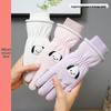 Winter Cartoon Puppy Ski Gloves: Warm, Non-slip, Fleece-lined for Kids & Toddlers