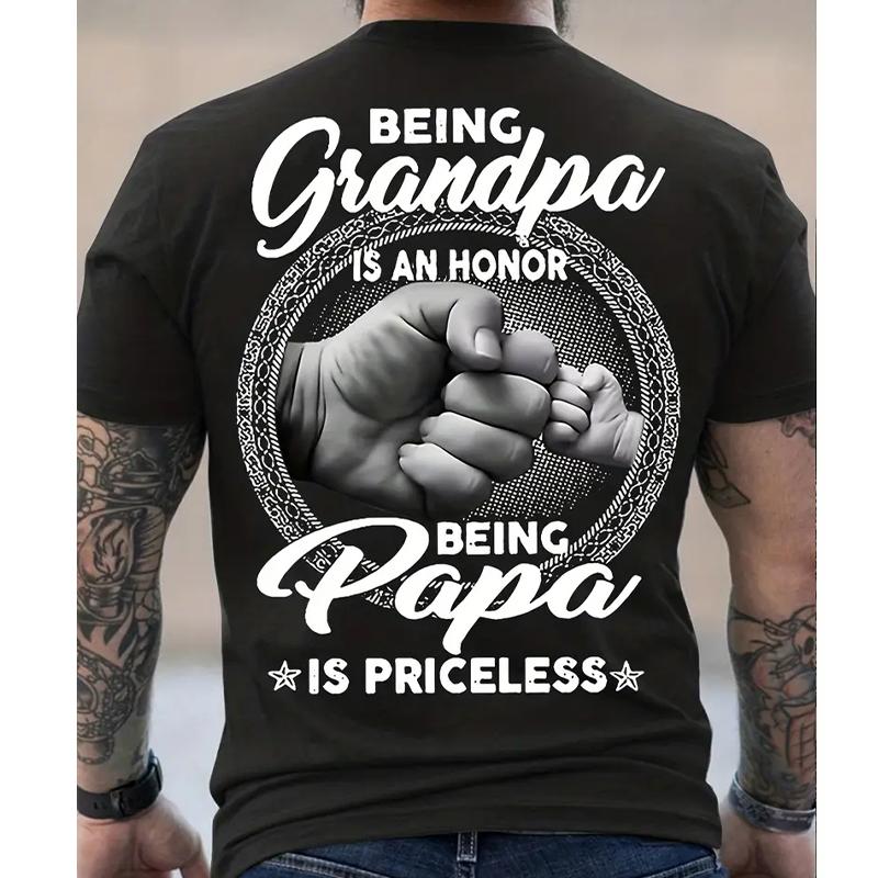 New Summer Men's Fashion T-shirt Personality Monogram Printed Men's T-shirt Top