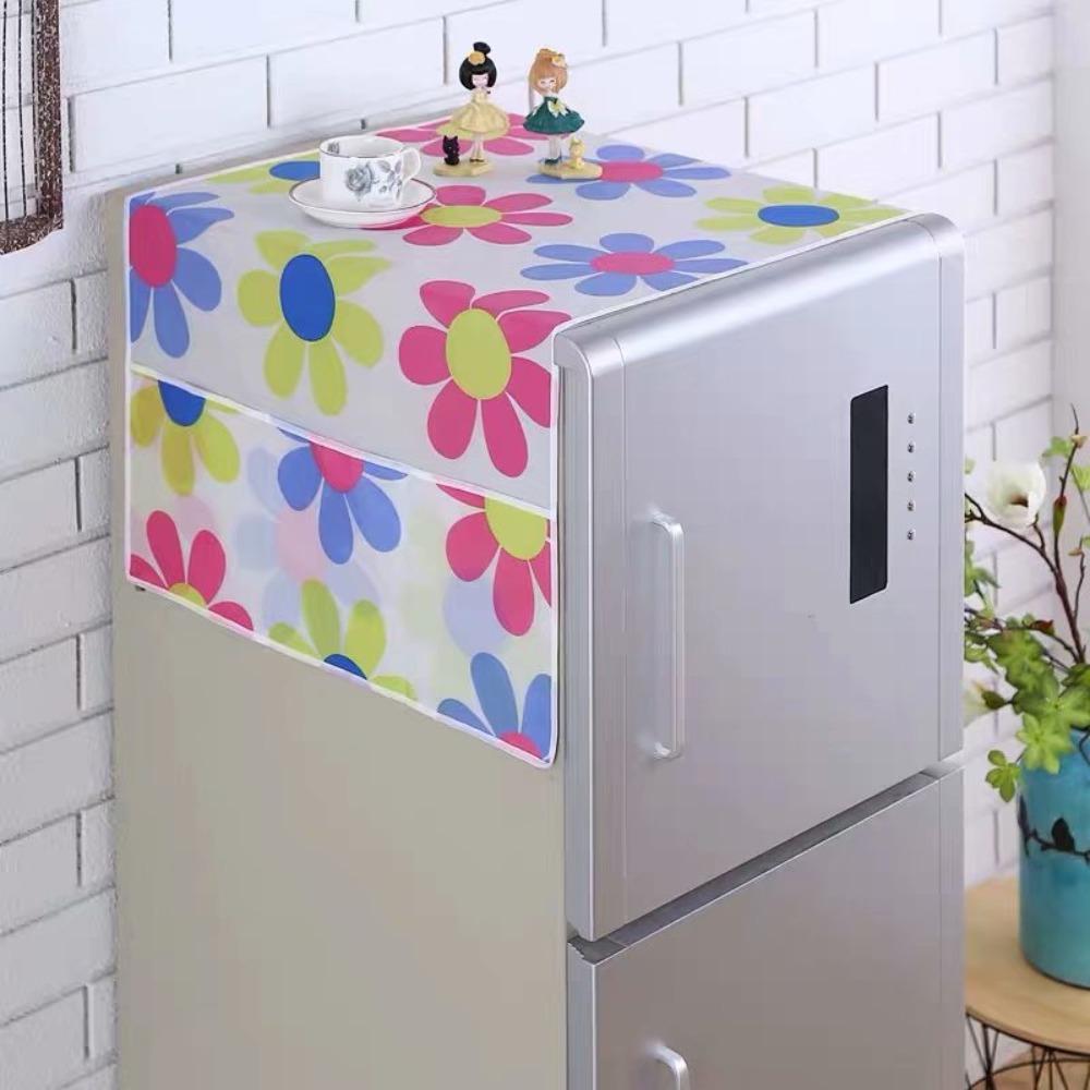 1 шт. Новый 55x120 см Чехол от пыли для холодильника Хлопково-льняной пылезащитный чехол для холодильника с сумкой для хранения Полотенце для стиральной машины