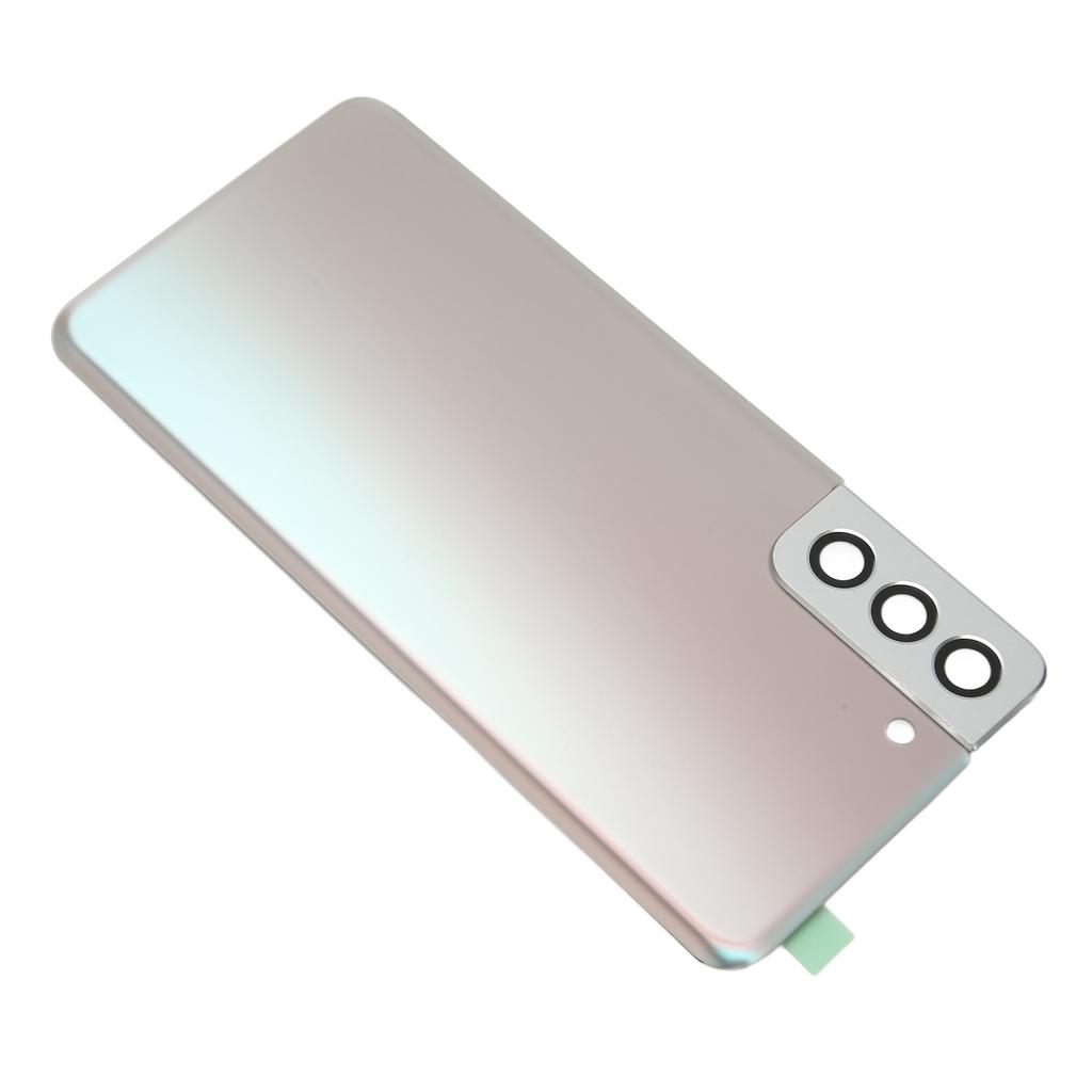 Replacement Back Glass Cover for Samsung Galaxy S21 Plus Rear Glass Door Cover with Pre Installed Camera Lens Silver