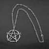 Панк Стиль Круглая Звезда Ожерелье Уникальный Амулет Подвеска Цепочка на Ключицу Колдовской Амулет Чокер Ювелирное Изделие Подарок для Женщин Подростков