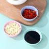 xgnvpy Wheat straw love seasoning dish Creative soy sauce dish Kitchen plastic small bowl delicate and cute