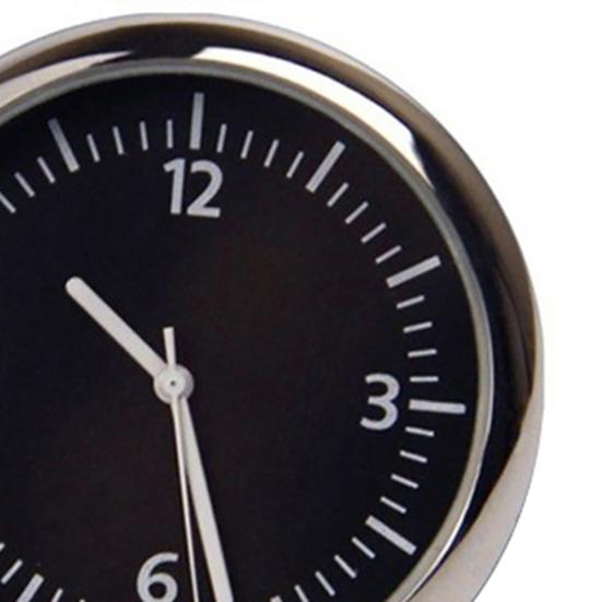 Car Interior Mini Quartz Watch Clock Hygrometer Thermometer Dashboard Ornament