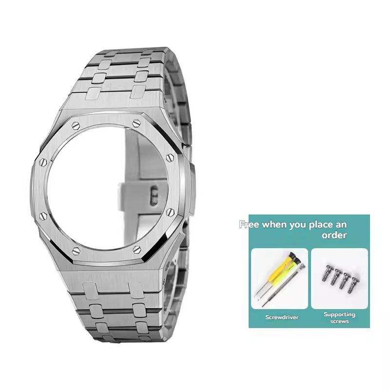 Металлический Мод-комплект GA2100 Для Casio GA2100 2110 GA-B2100 Корпус и Ремешок из Нержавеющей Стали Замена Модификация Аксессуары