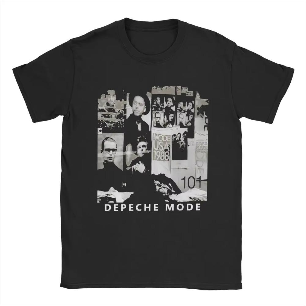 Мужские футболки Depeches Cool Modes Топы из чистого хлопка Модные футболки с коротким рукавом и круглым вырезом Идея для подарка Футболка