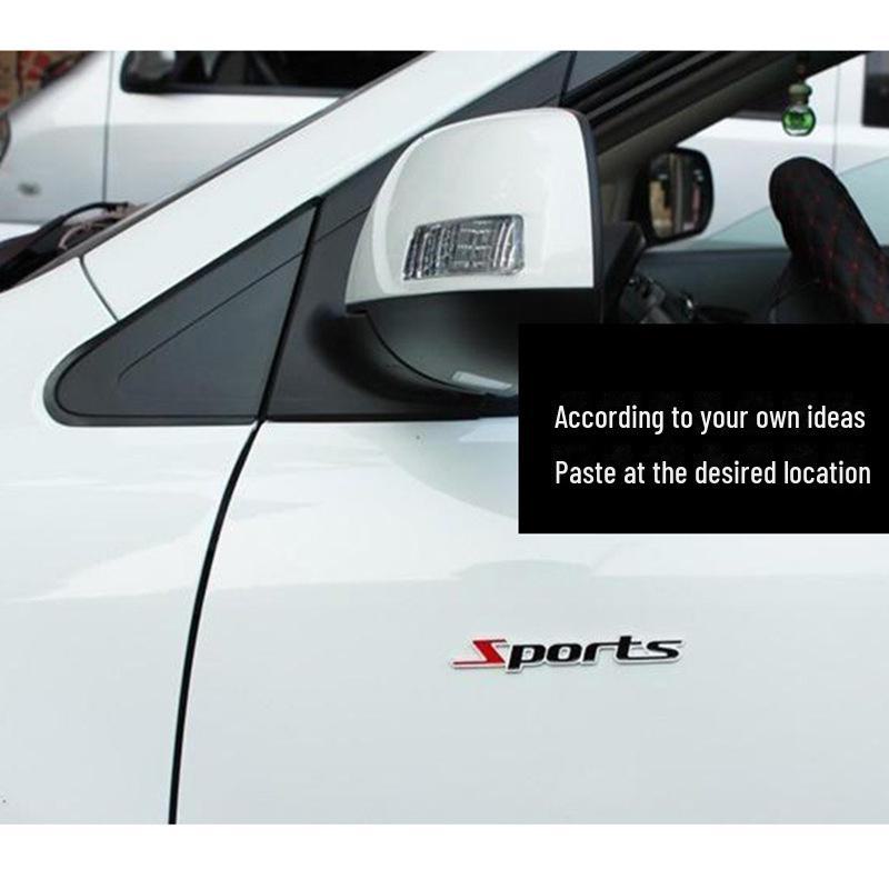 «Персонализированные металлические наклейки для спортивных автомобилей — креативные и декоративные автомобильные наклейки»