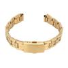 Stainless Steel Watch Buckle Replacement Metal Band Strap for Men and Women, Gold, Quick Release, Double Lock (12mm)