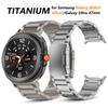 Ремешок без зазоров для Samsung Galaxy Watch Ultra2 Титановый ремешок Мужской Роскошный Бизнес-браслет для Samsung Galaxy Ultra 47 мм Ремешок для запястья