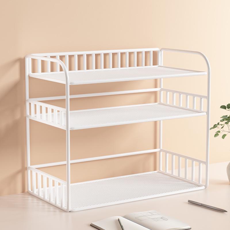 Многоярусный настольный органайзер для книг для офиса, кабинета, общежития и обеденного стола.