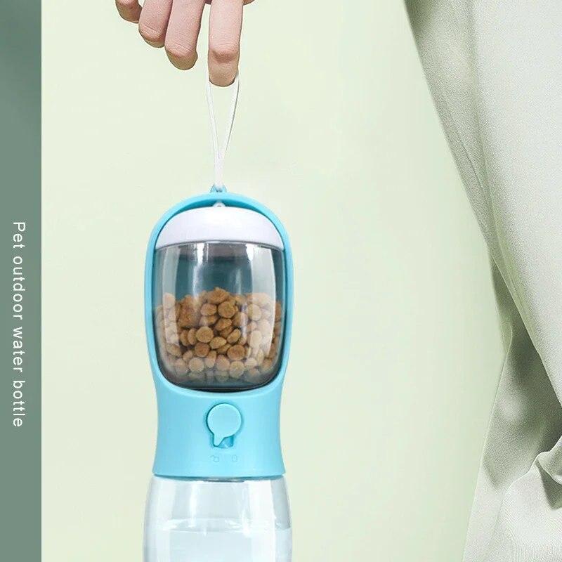 Портативная бутылка для воды для собак и кошек с контейнером для хранения еды и воды для щенков, миска для кормления домашних животных, поилка для домашних животных для путешествий на открытом воздухе
