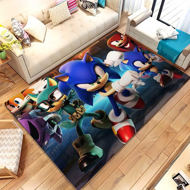 Ретро S-Sonic Мультяшные Игры Гостиная Нескользящий Ковер Мягкий Ковер для Спальни Детской Игровой Комнаты Дивана, Домашний Декор Придверный Коврик Подарок