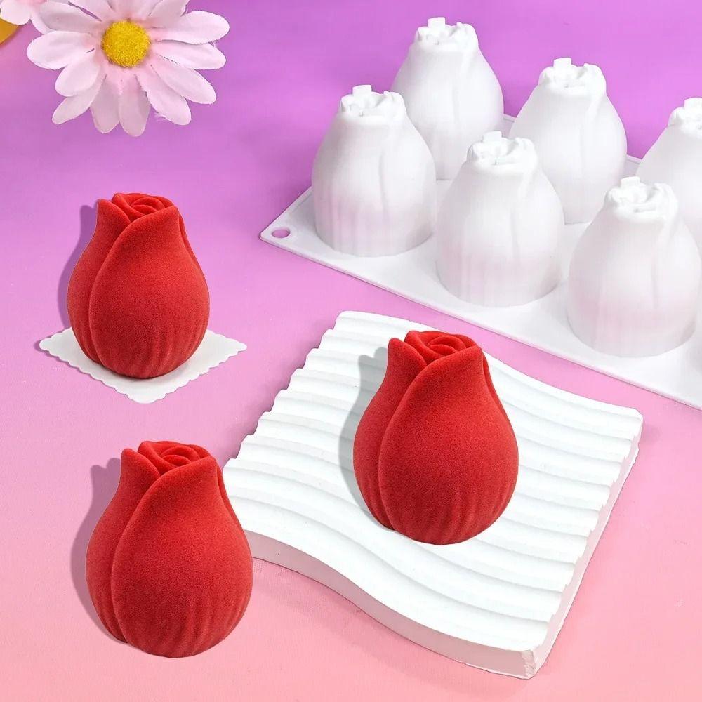 Flexible Silicone Cake Moulds 8 Cavity Chocolate Mold French Dessert Mold Dessert Making