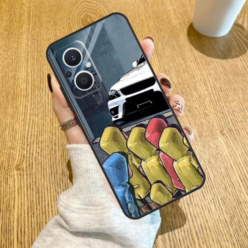 Boy Girl See Cool Sports Car Drift Funda For OPPO Reno 10 11 12 13 14 Pro 14F 13F 12F 11F 7 8 Lite OPPO Find X5 X8 X9 Pro Case
