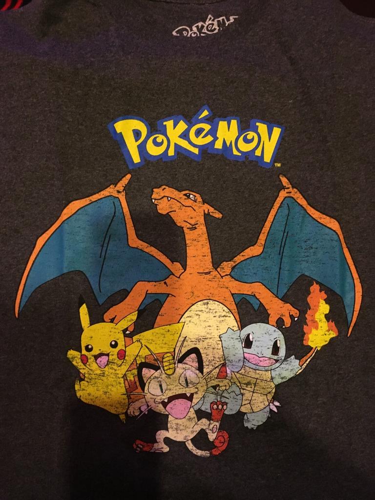 Pokemon Characters Men T-Shirt -NEW Available in Large