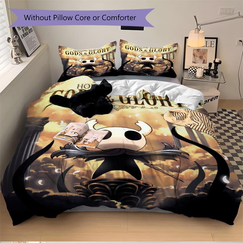 Hollow Knight Gods Glory Print 3Pcs Bedding Setduvet Cover With 2 Bedropillowcase Home Birthday Gift