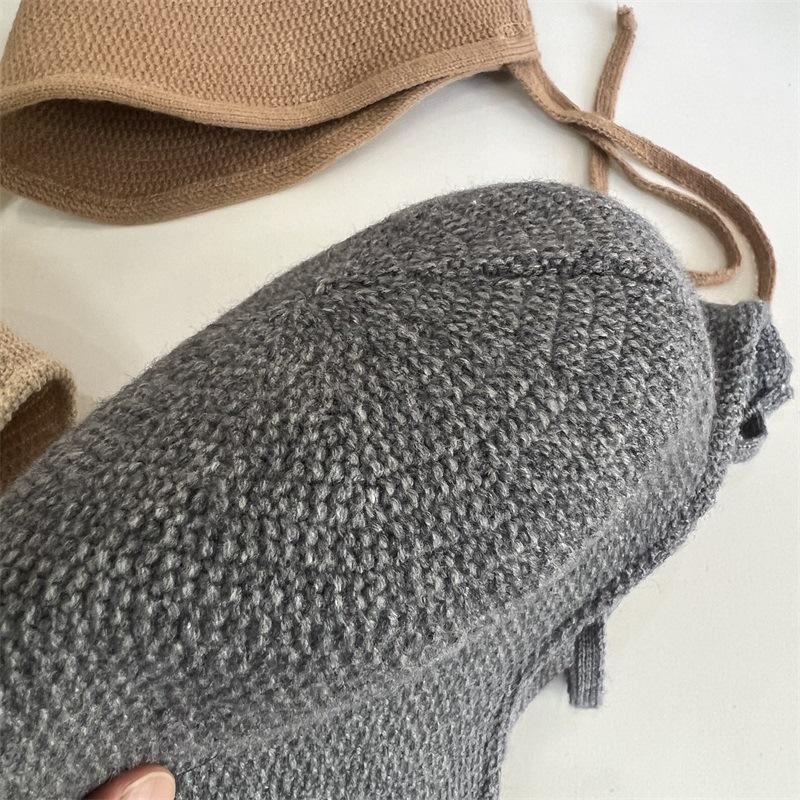 Imitation Cashmere Knitted Rear Opening Loli Hat Lady Autumn and Winter Warm Ear Protection Fashion Sweet Fisherman Hat Tide