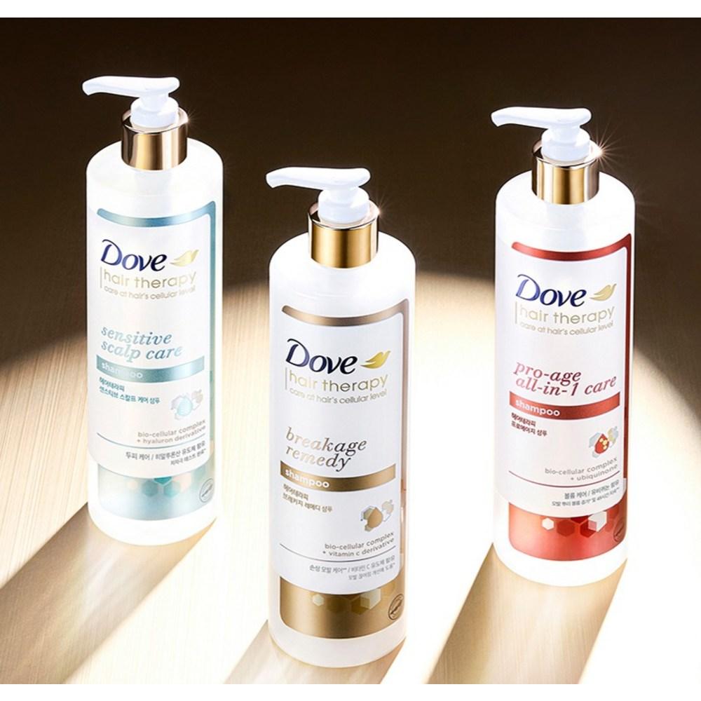 Dove Hair Therapy Sensitive Scalp Care функциональный шампунь с травяным, древесно-мускусным ароматом, 380 мл, 1 шт.