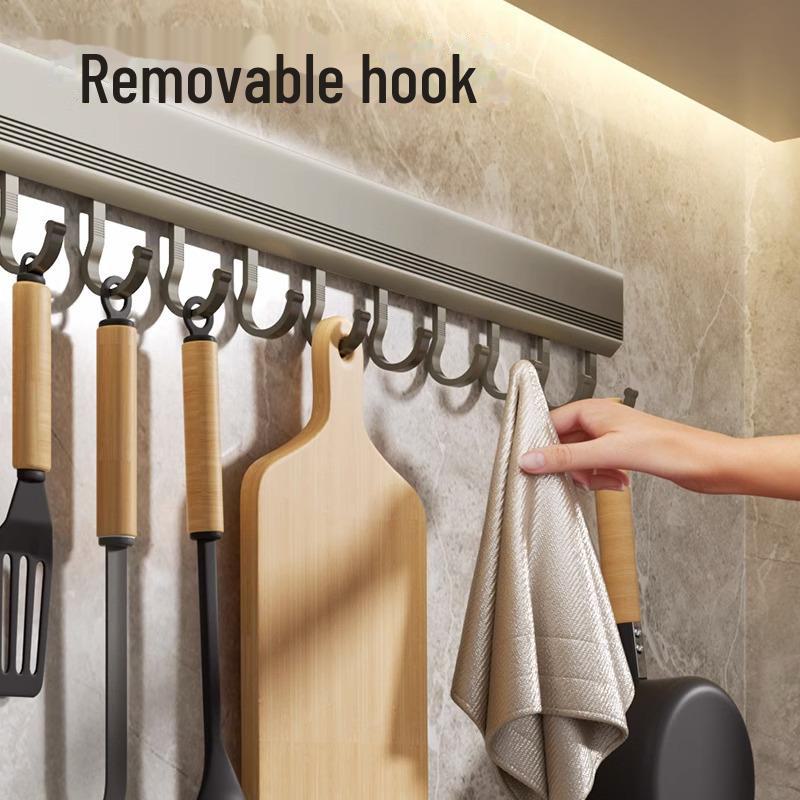 Настенная кухонная вешалка-крючок без перфоратора для лопаток и ложек