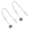Stainless Steel Vegetable Holder Feeders Hanging Type Adjustable Chain for Poultry Enrichment and Cage Bird Activity HX6C