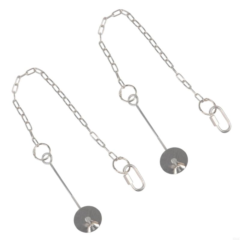 Stainless Steel Vegetable Holder Feeders Hanging Type Adjustable Chain for Poultry Enrichment and Cage Bird Activity HX6C