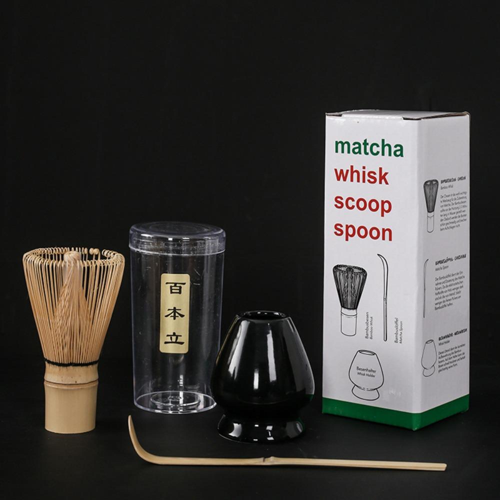 3 шт. японский чайный венчик для чая, подставка для венчика, набор ручной работы, блендер для матча, домашний