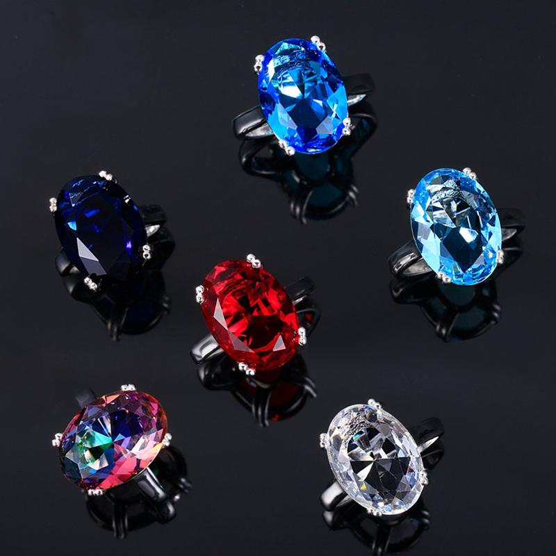 Elegant Natural Amethyst Silver Ring Oval 13MMX18MM Dark Purple Multicolor 925 Jewelry Rings For Women Fashion Anniversary Gift