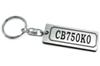 CB750K0 Double Ring Acrylic Original Keychain for Classic Exterior Custom Accessories A-821-2 Silver/Black - Cars, Mufflers, Handlebars, Parts,