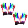 LED Glowing Gloves 6 Light Modes Light-Up Gloves Toys Colorful Flashing Lighted Gloves for Parties Birthdays Stocking Stuffers