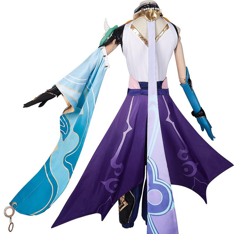 Игра Lmpact Xiao костюмы для косплея аниме рисунок костюм на Хэллоуин Vestido костюм парик маска ролевая игра одежда вечерние униформа