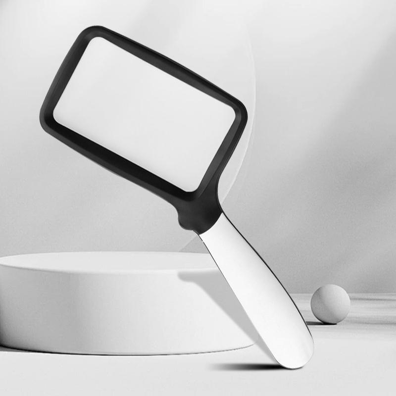 1 шт. Складная ручная лупа Пять светодиодных фонарей Пожилые люди Чтение газет Акриловая лупа высокой четкости