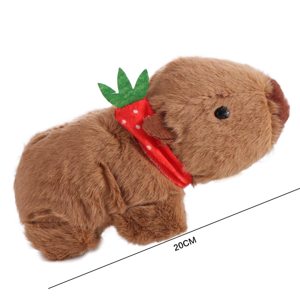 Brown Capybara Plush Papa Circle Stuffed Animals Lovely Capybara Wrist Circle  Kid Gift