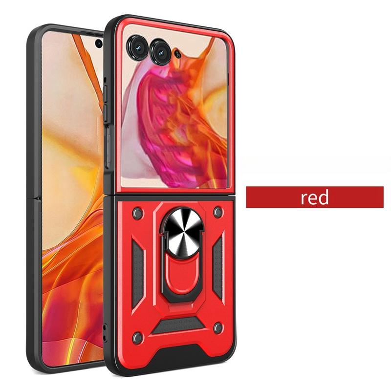 Ударопрочный Бронированный Чехол Для Motorola Razr 50 Ultra Razr + Plus 2024 Автомобильный Магнитный Держатель-Кольцо Задняя Крышка Для Moto Razr50 Razr+ Capa