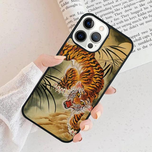 Японский тигр Чехол для телефона Cover Для iPhone 17 Air 15 16 11 13 14 Pro Max 12 Plus Max Fundas