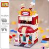LOZ 1626 City Street Ice Cream Shop Store Dessert Cake Architecture 3D Model Mini Blocks Bricks Building Toy No Box