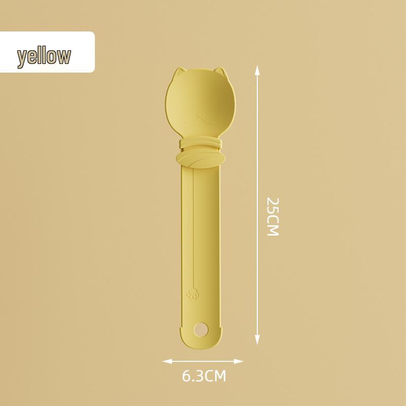 Hangable Non-Spill Anti-Bite Cat Feeding Spoon